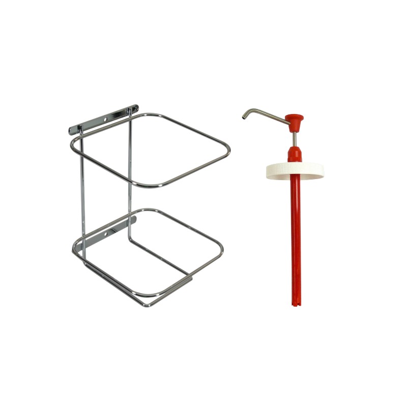 Pompe + support mural pour savon - 4,5L